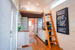 Teal Tiny Home Creek Views